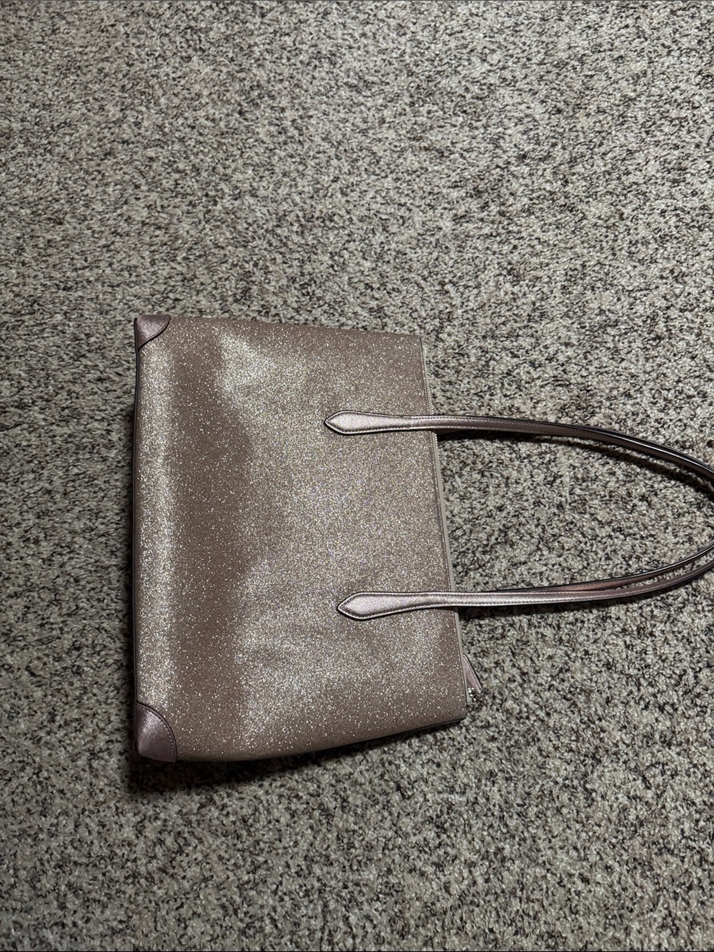 kate spade Metallic Rose Gold Glitter Tote - Picture 14 of 14